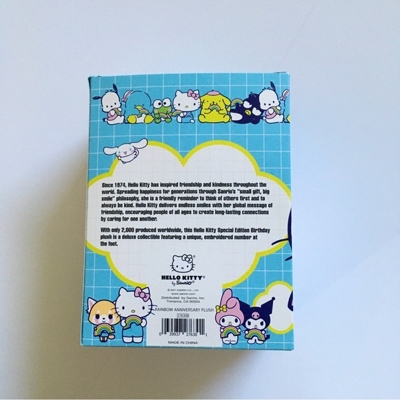 Hello Kitty Happy Birthday Anniversary Plush - Picture 5 of 8